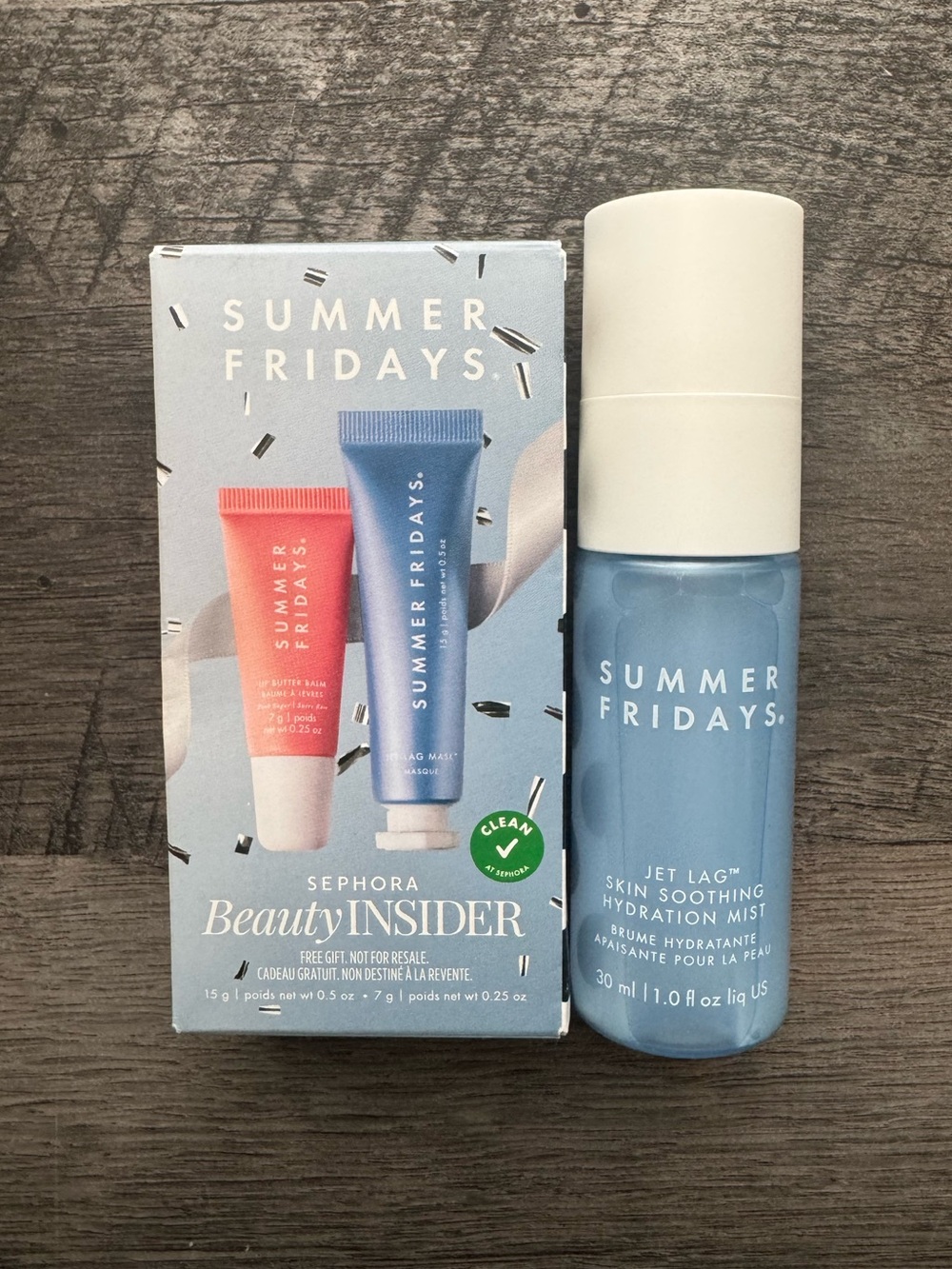 Summer Fridays Jet Lag Mist & Sephora Insider Set (NIB)